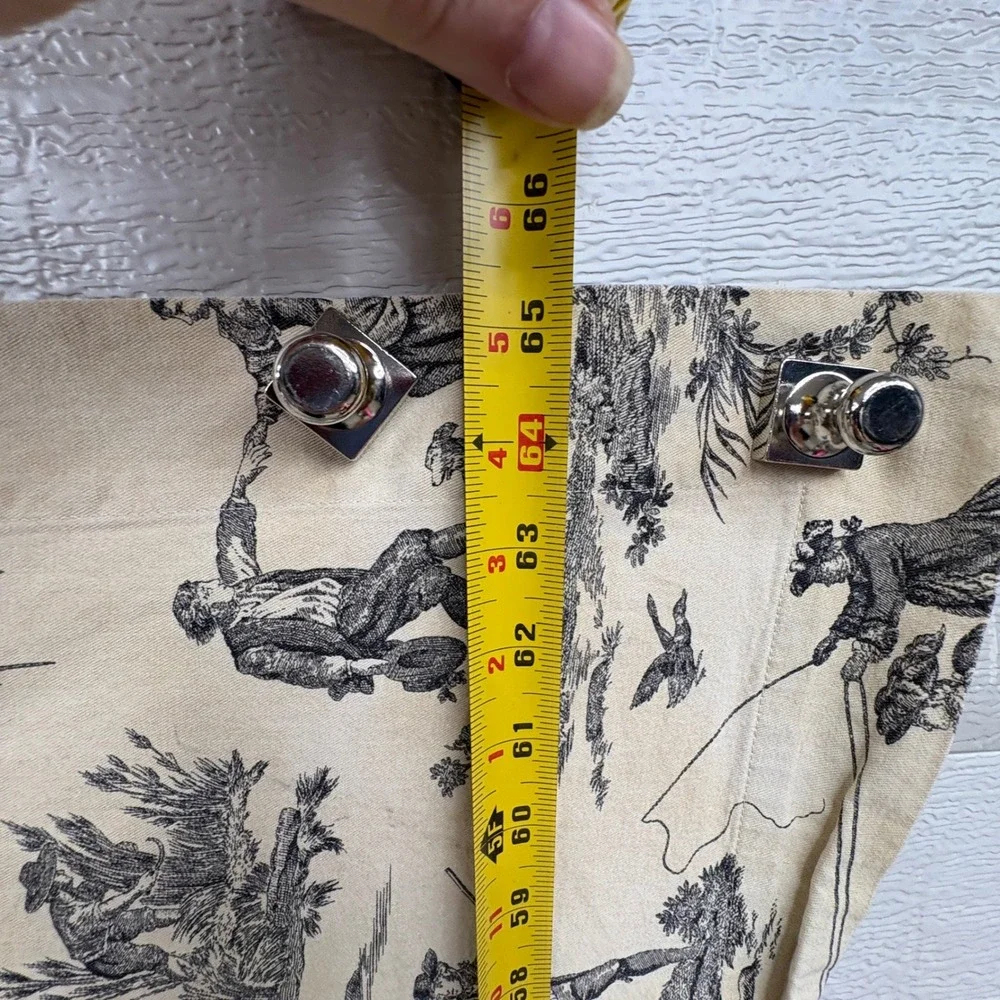 Williams Sonoma Toile de Jouy Tablecloth Cotton Made in Italy Grey‎ Cream